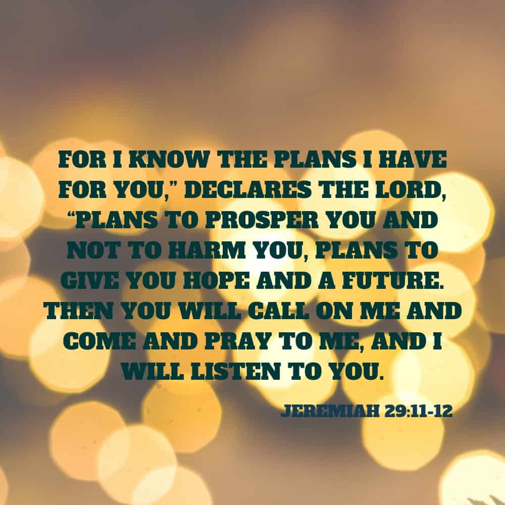 Jeremiah 29:11-12