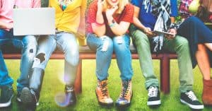 teens sitting