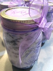 lavender bath salts mason jar gift